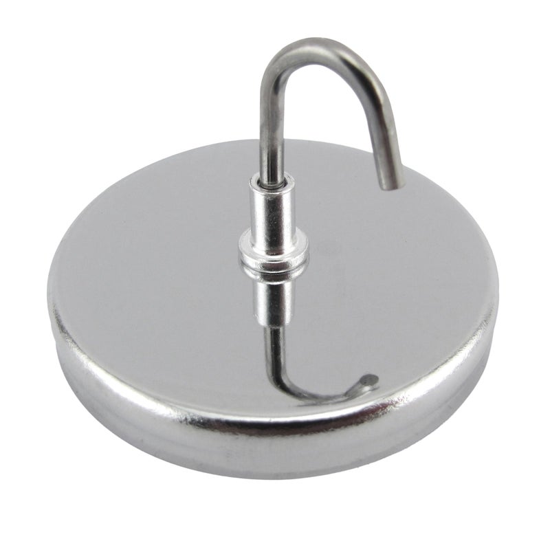 Master Magnetics Magnetic Handi-Hook with Chrome Plate - 2.04" Diameter, 1.275" Total Height, 20 Pounds, Silver, Pack of 3, MHHH20X3 - Image 2